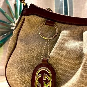Gucci Canvas Shoulder Bag